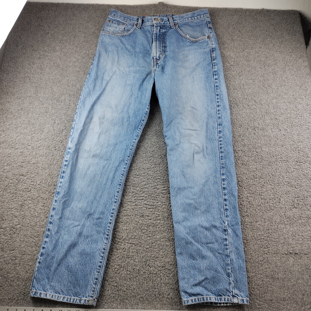 VTG Lucky Brand Dungarees Jeans Mens Size 34x33 Straight Leg Made in USA